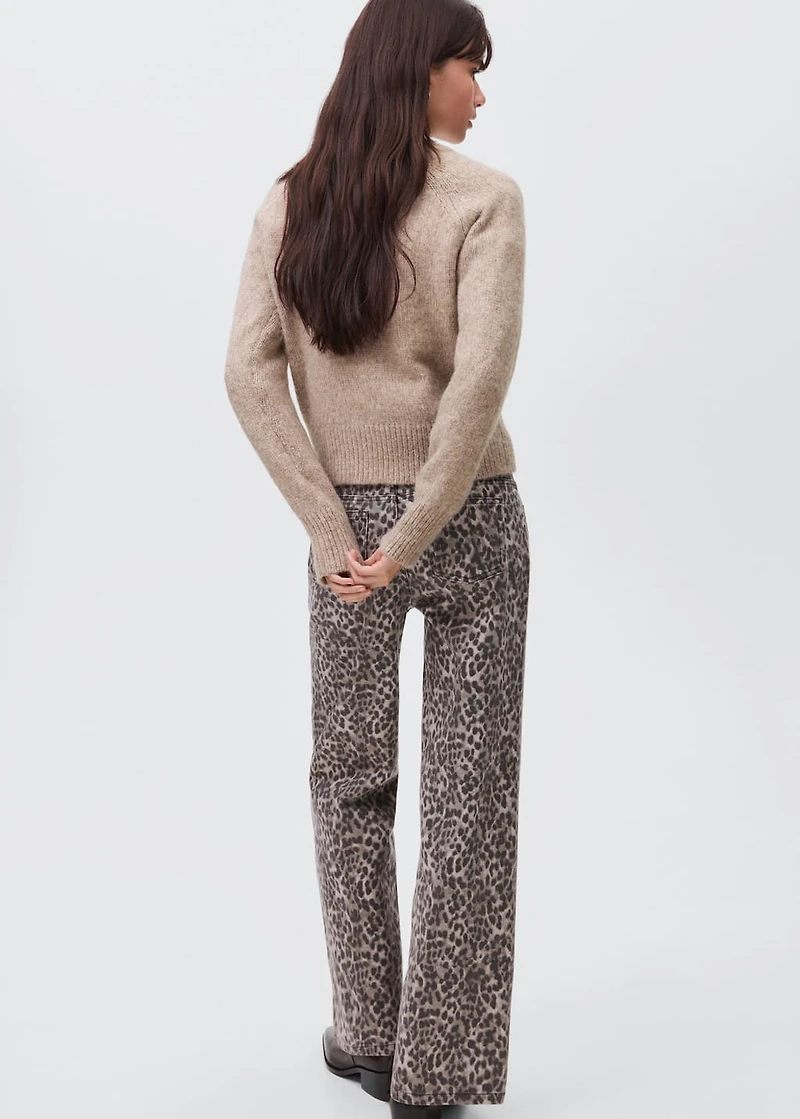 Zip knit sweater