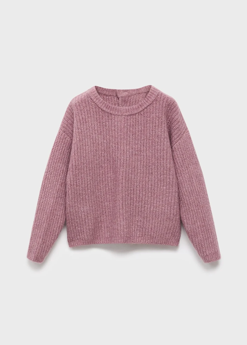 Knitted ribbed sweater