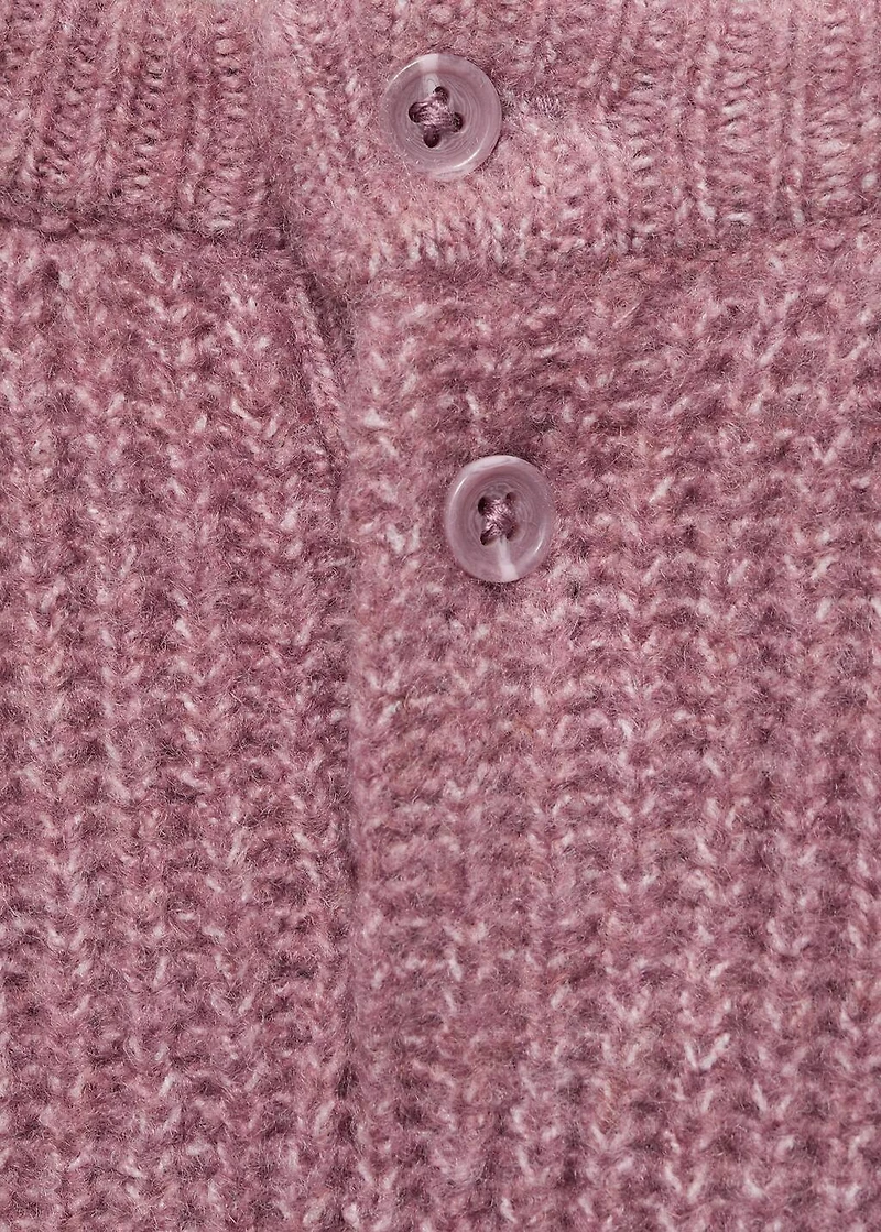Knitted ribbed sweater