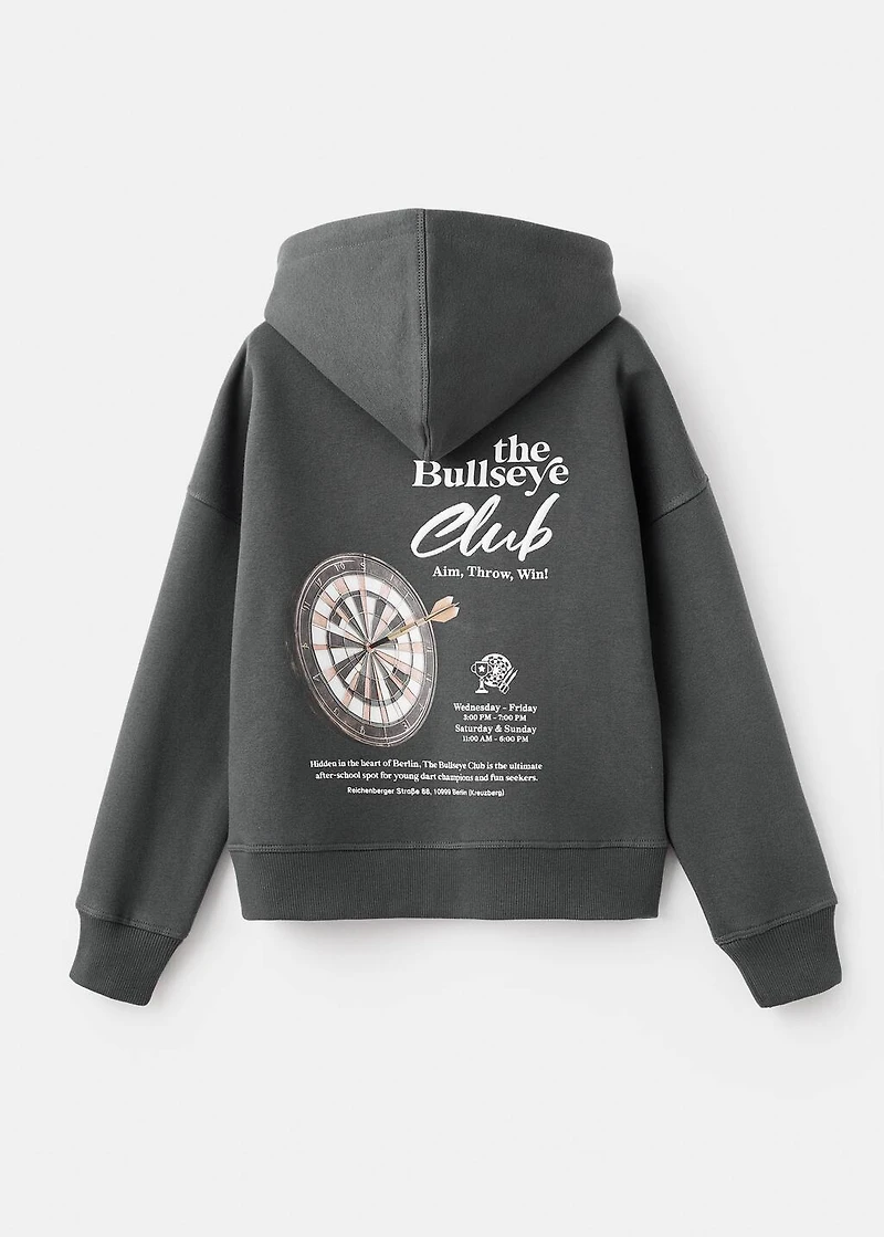 Printed cotton sweatshirt