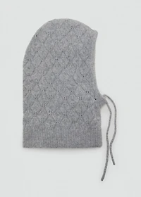 Knitted hooded beanie