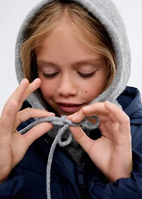 Knitted hooded beanie