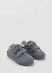 Leather mixed sneakers
