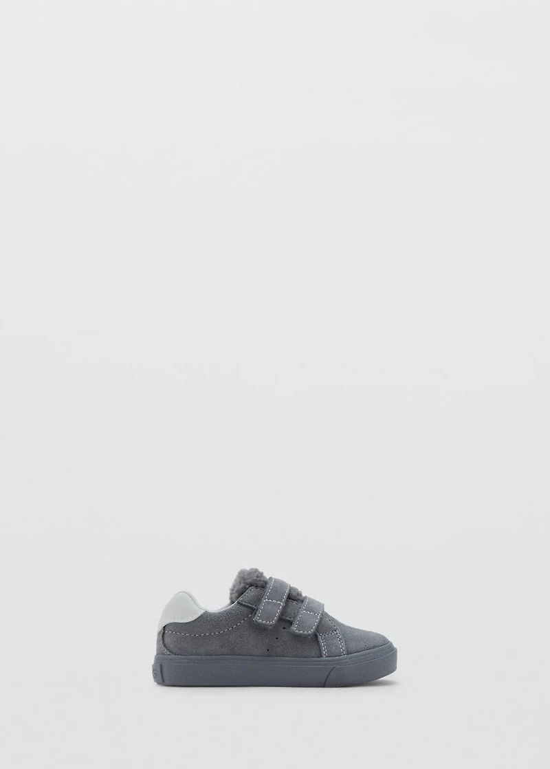 Leather mixed sneakers