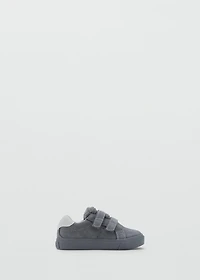 Leather mixed sneakers