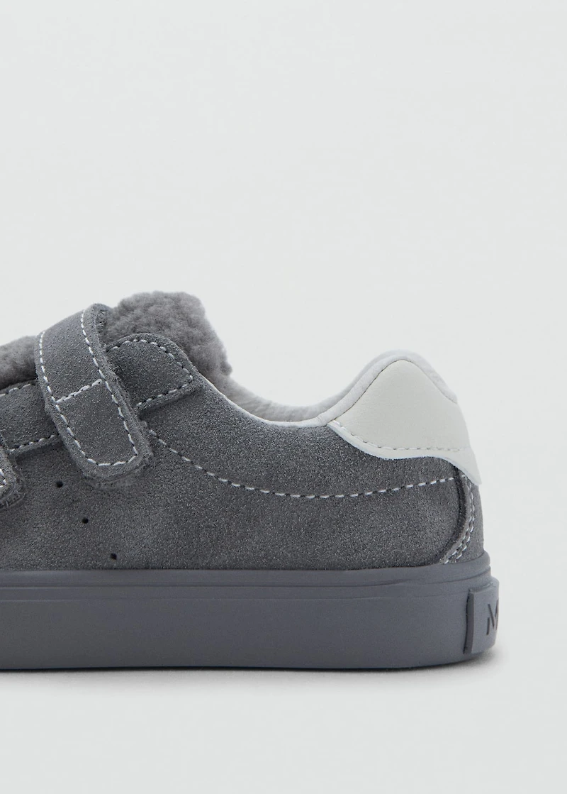 Leather mixed sneakers