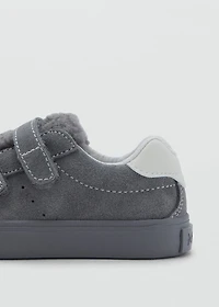 Leather mixed sneakers