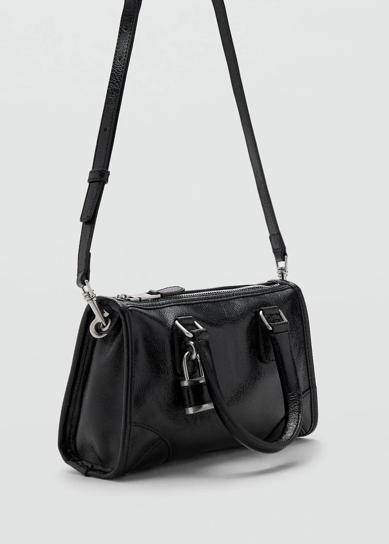 Mini rectangular handbag with handles