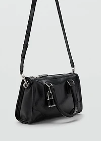 Mini rectangular handbag with handles