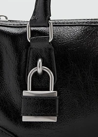 Mini rectangular handbag with handles