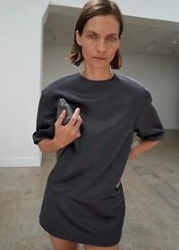 Short satin dress