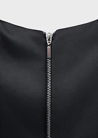 Short satin dress
