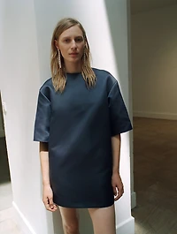 Short satin dress