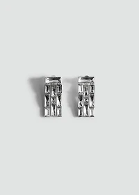 Dangling earrings with crystal strips
