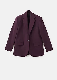 Wool-blend suit jacket