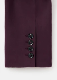 Wool-blend suit jacket