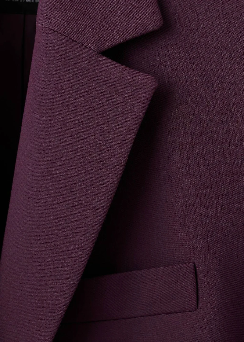 Wool-blend suit jacket