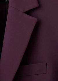 Wool-blend suit jacket