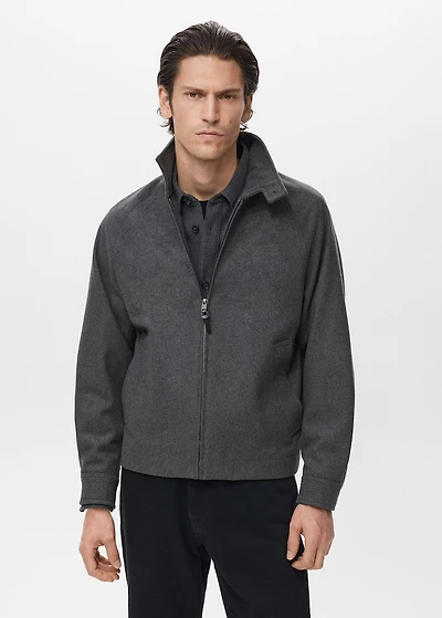 Wood blend jacket