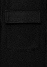 Wool overshirt with pockets