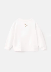 Embroidered lion sweatshirt