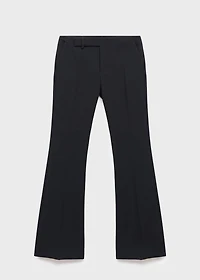 Mid-rise flare pants
