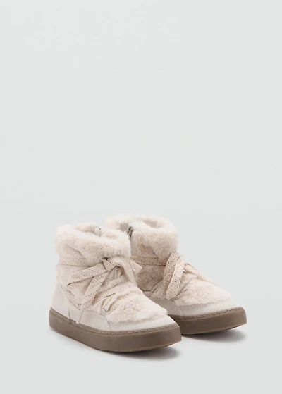 Leather detail ankle boots