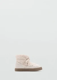 Leather detail ankle boots