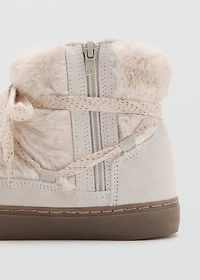 Leather detail ankle boots