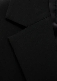 Straight blazer with flap pockets