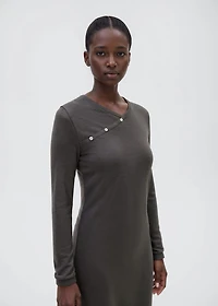 Long wrap dress