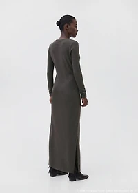 Long wrap dress