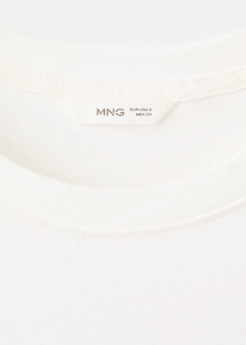 Embroidered cotton T-shirt
