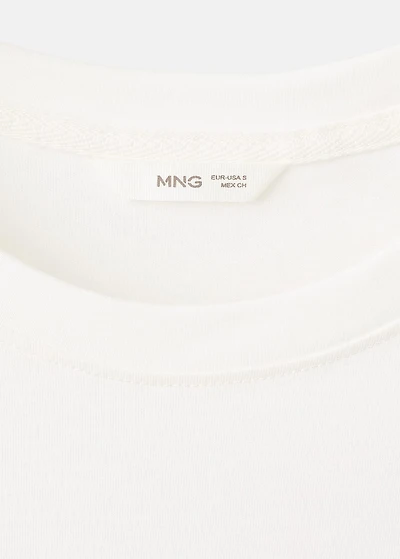 Embroidered cotton T-shirt
