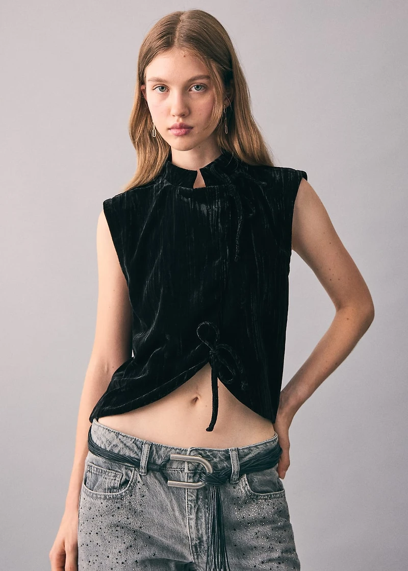 Velvet vest