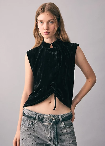 Velvet vest