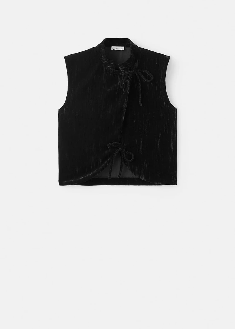 Velvet vest