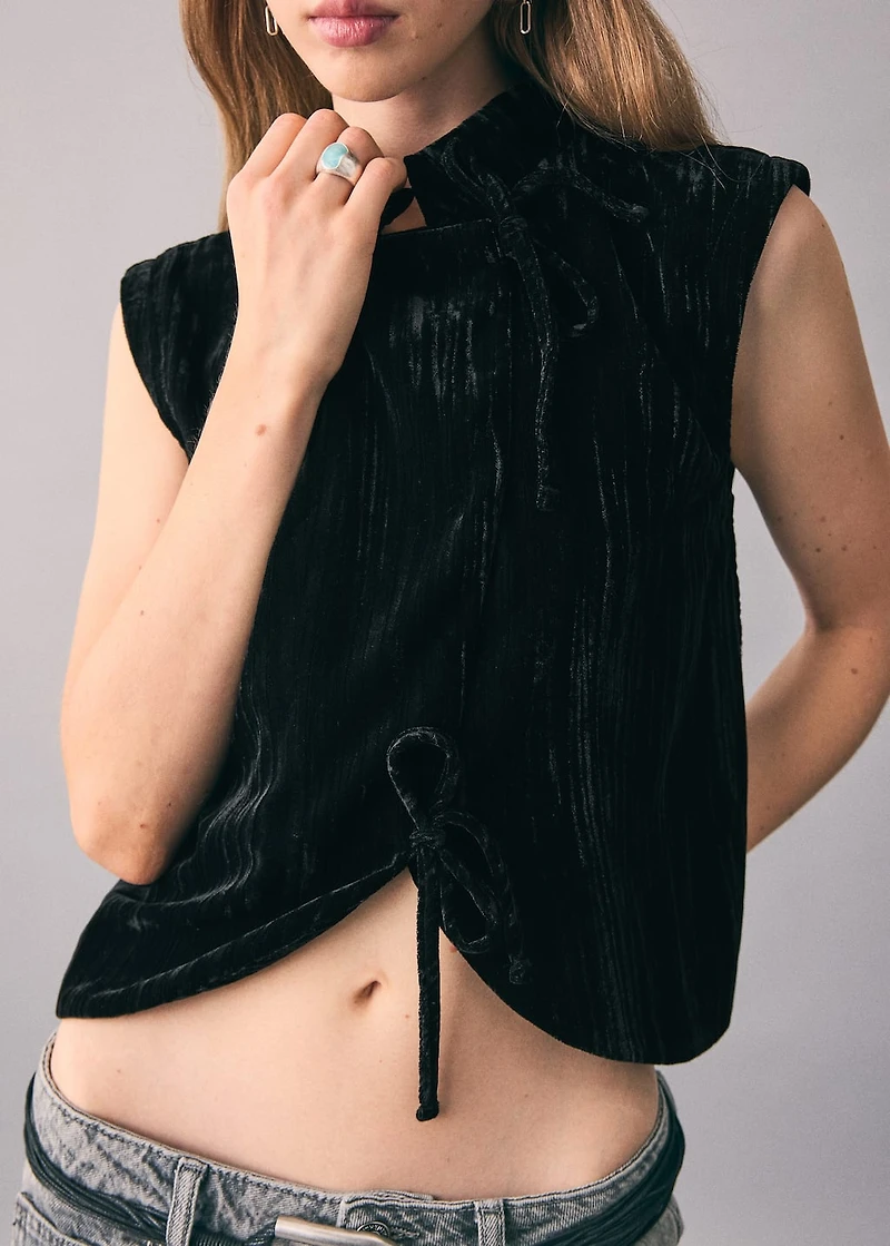Velvet vest