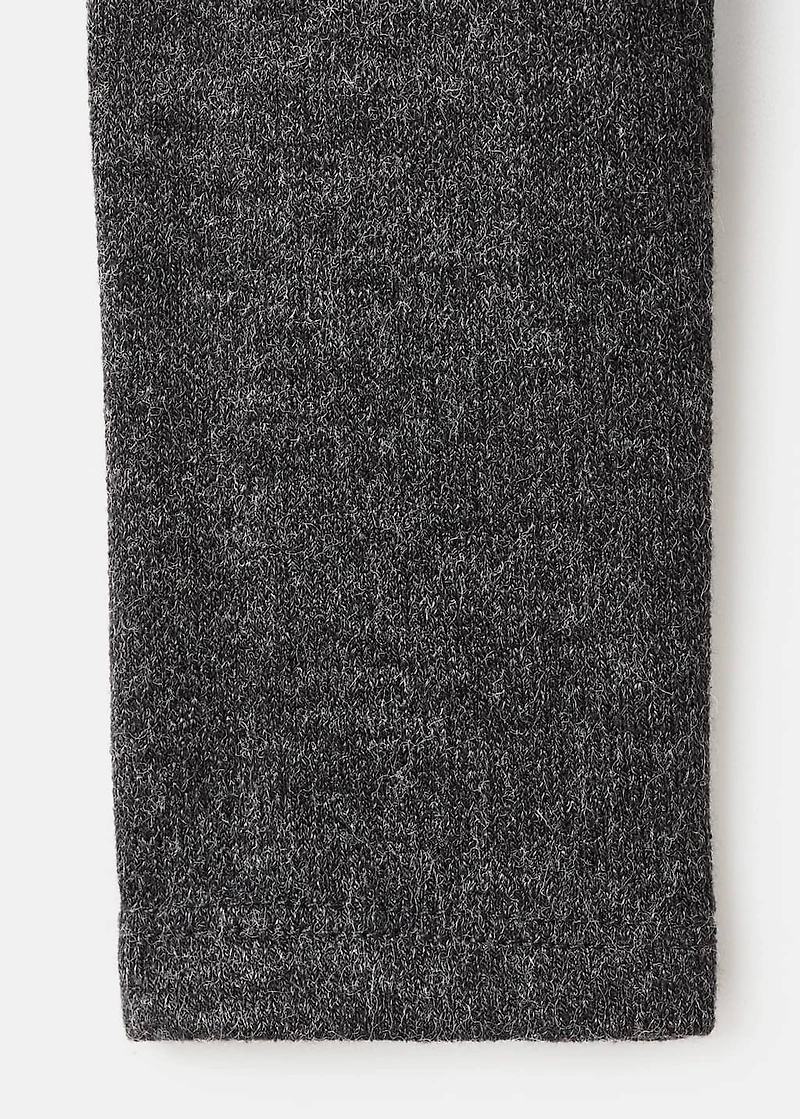 Lace-trimmed scoop-neck top