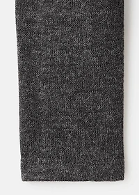 Lace-trimmed scoop-neck top