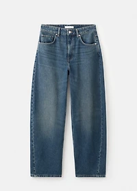 Mid-rise balloon jeans