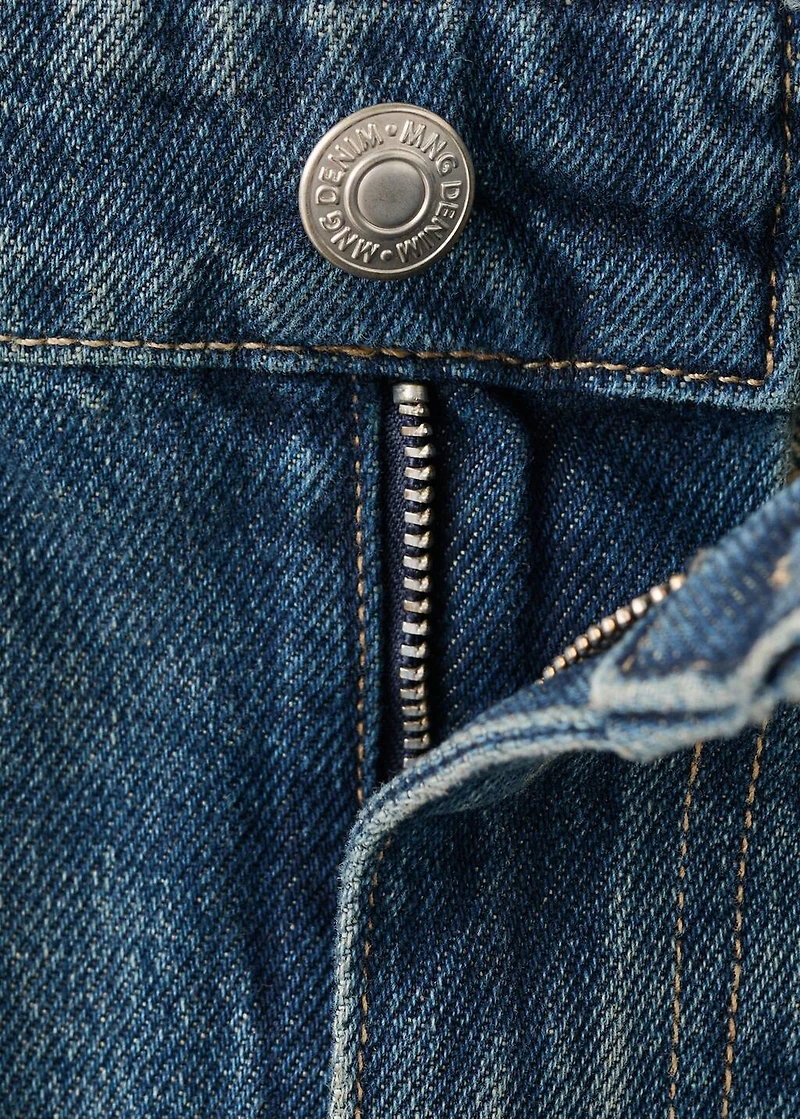 Mid-rise balloon jeans
