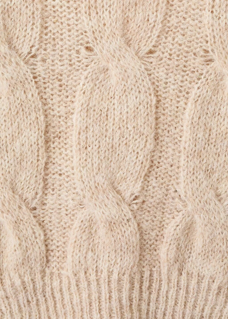 Cable-knit sweater