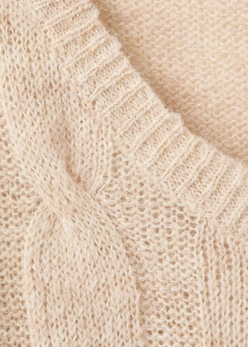 Cable-knit sweater