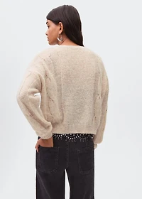 Cable-knit sweater