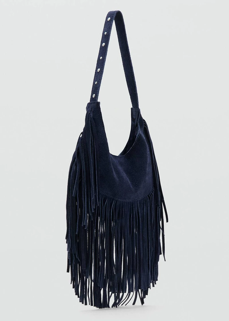 Fringe leather bag