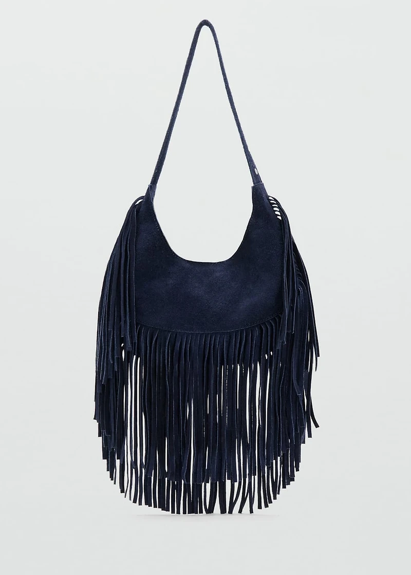Fringe leather bag
