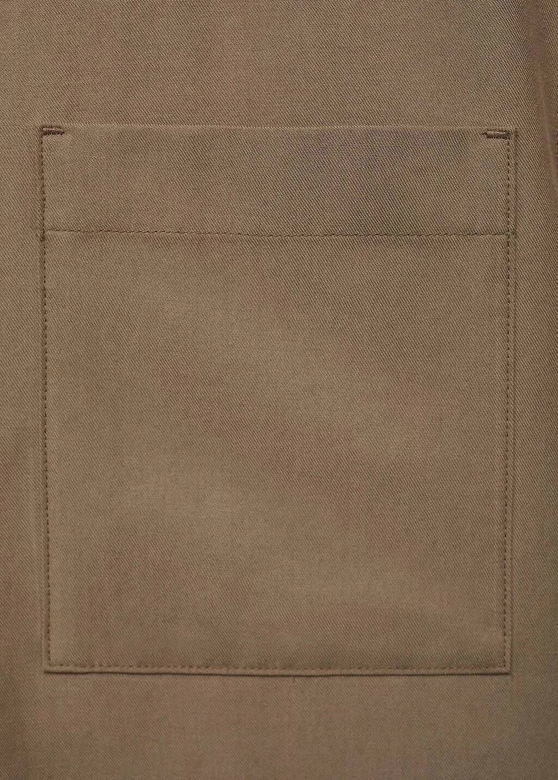 Lyocell jacket with pockets
