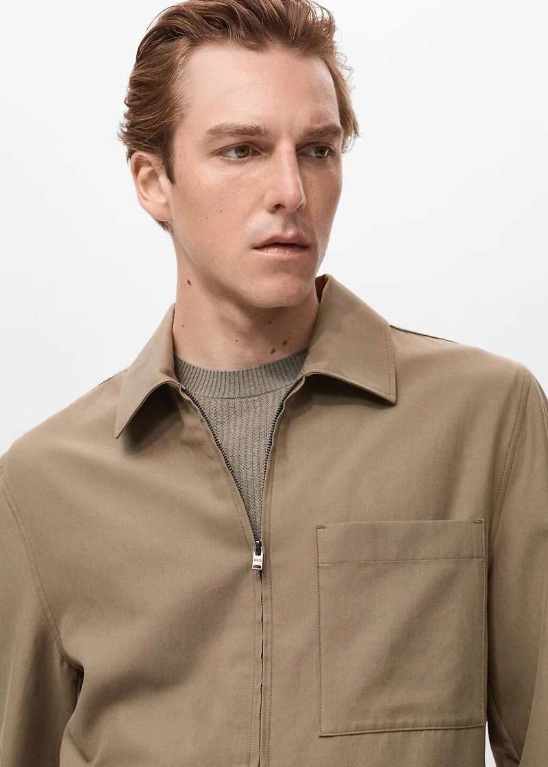 Lyocell jacket with pockets