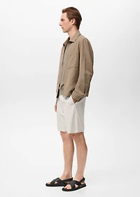 Lyocell jacket with pockets